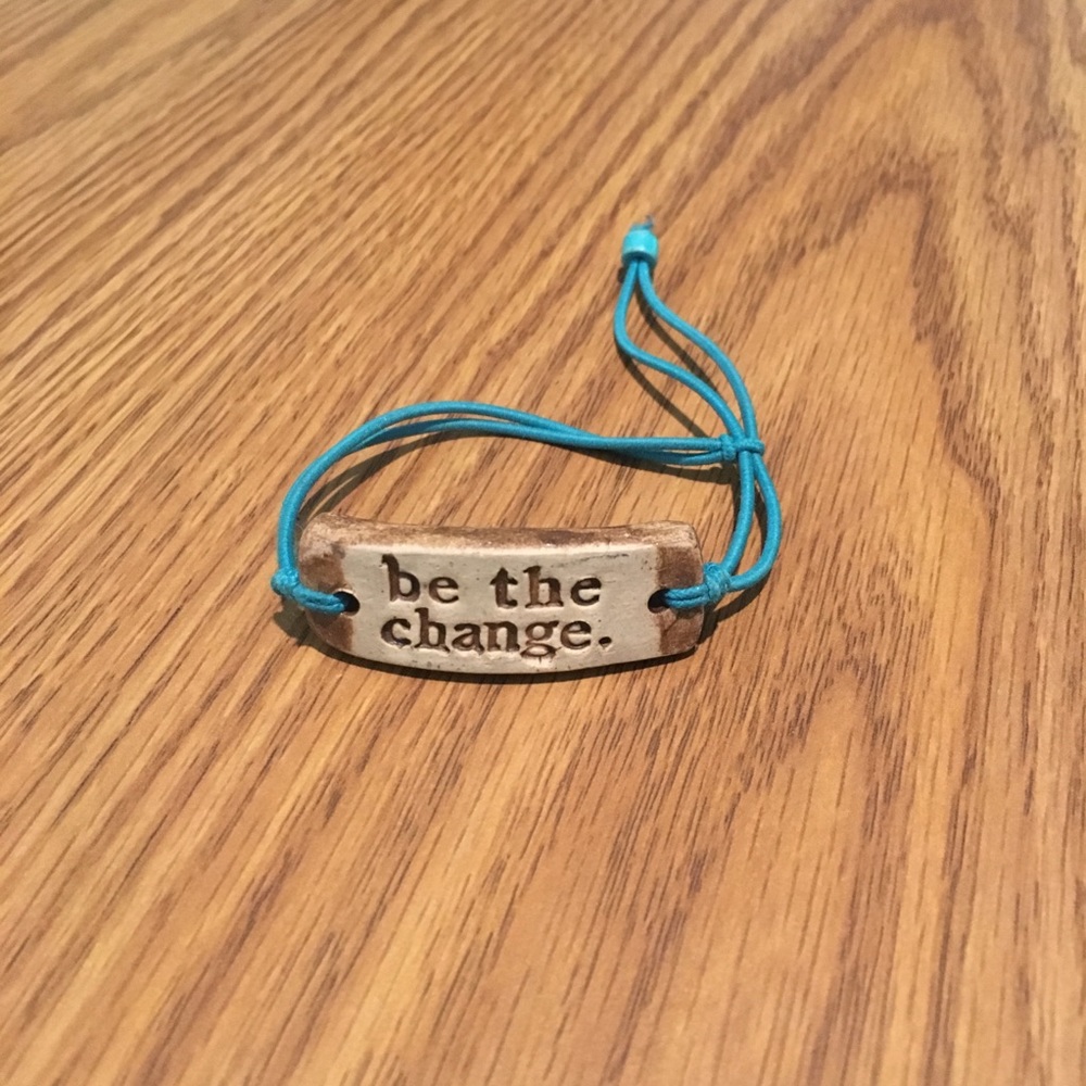 Mudlove Be The Change Adjustable Bracelet